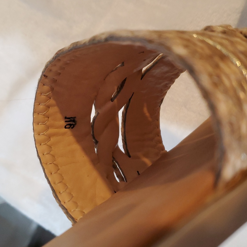 Jellypop Tan Woven Slide Sandals - Picture 4 of 5